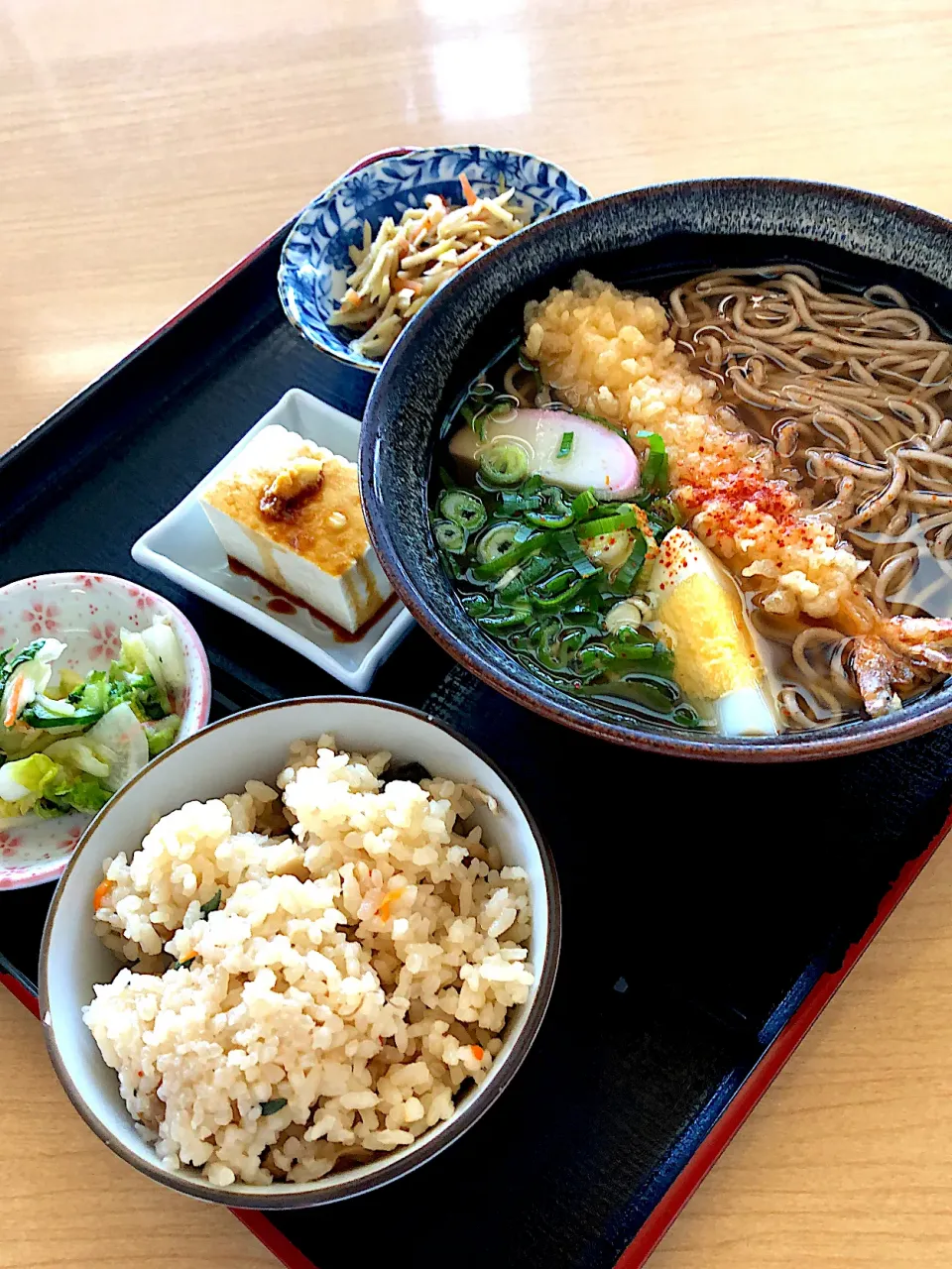 エビ天蕎麦定食|藤本 ひろきさん