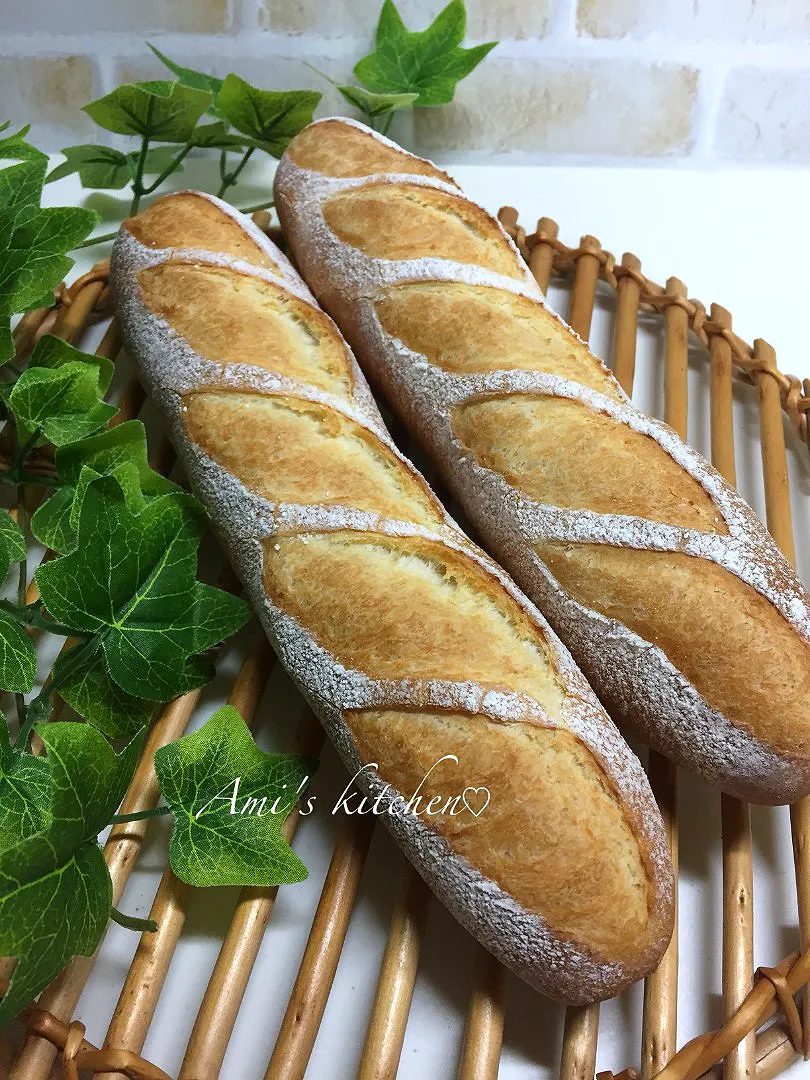 ソフトフランス生地でバゲット修行中😊🥖|あみさん