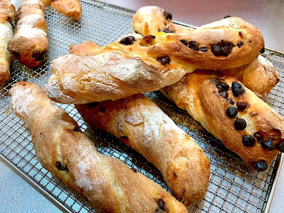 金柑甘露煮とチョコチップ入りパン|makoさん