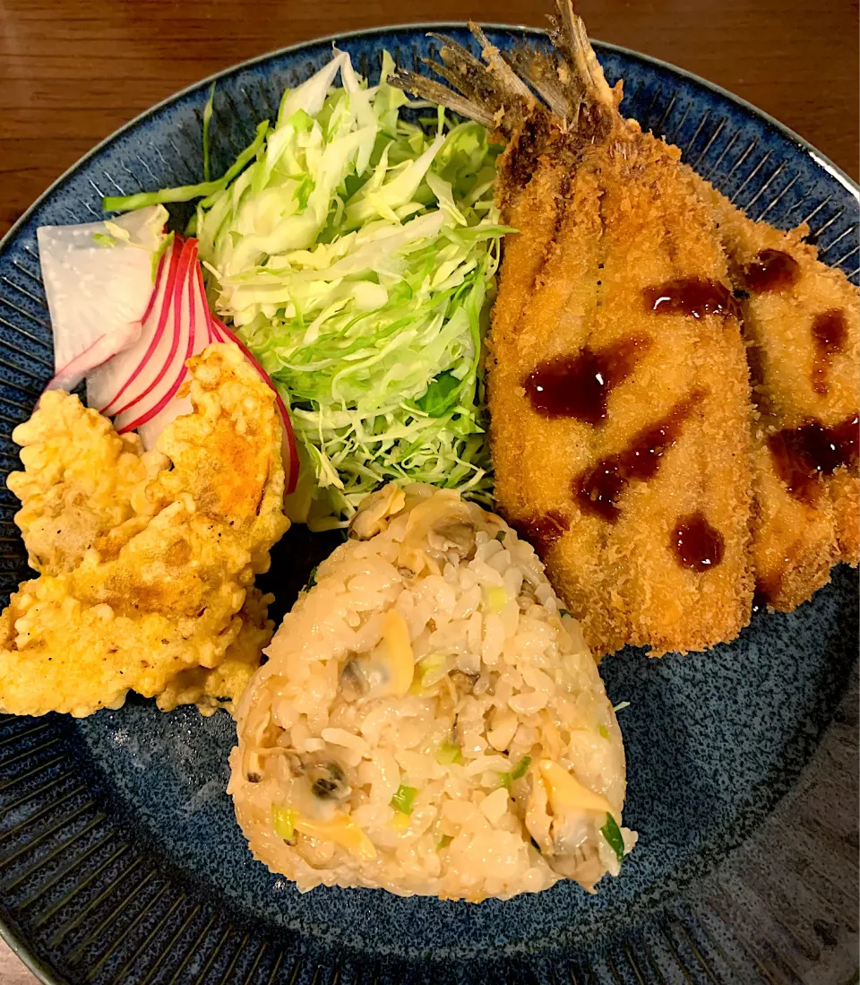 深川飯でおにぎり🍙|みっこちゃんさん