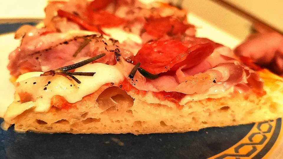 Snapdishの料理写真:Pizza Romana con pancetta|ziomikさん