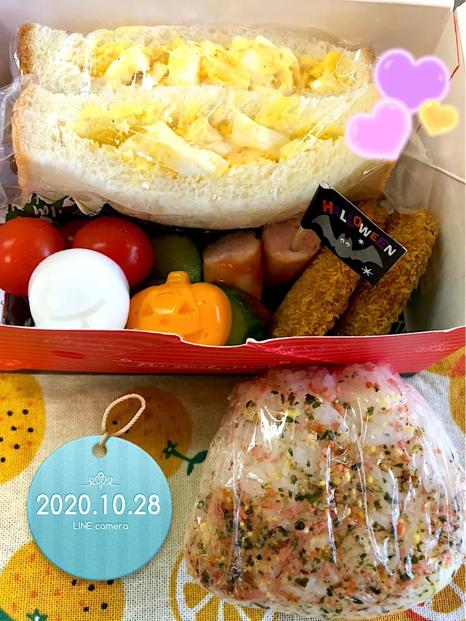 ポケットたまごサンドJKお弁当|harutomomamaさん