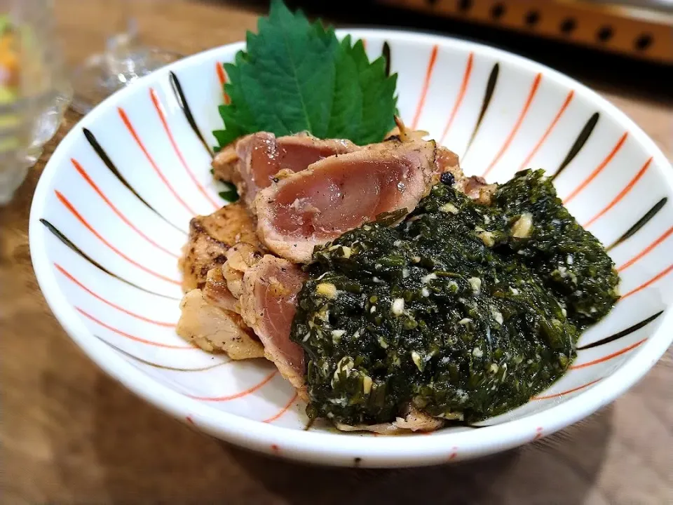 鰹のたたき　ぎばさ味噌掛け|古尾谷りかこさん