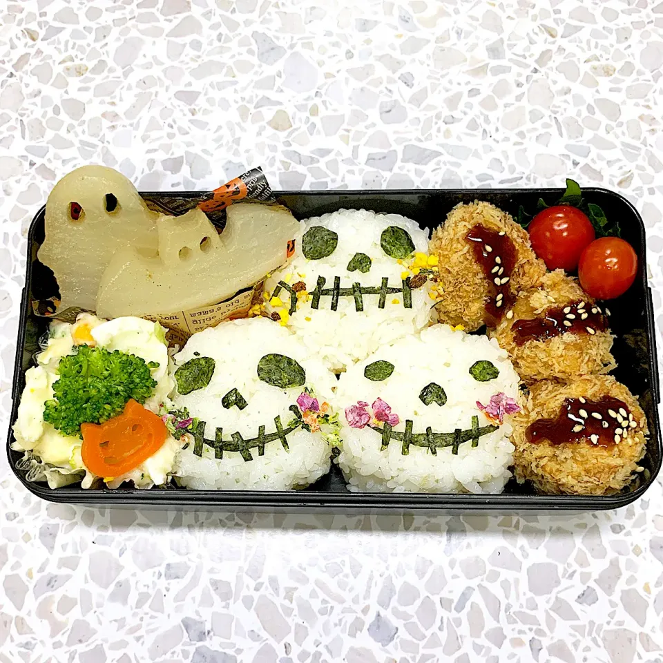 Snapdishの料理写真:息子顔弁当|miyukiさん