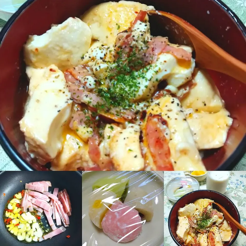 Snapdishの料理写真:低糖質☆豆腐ペペロンチーノ|うたかた。さん