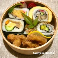 Snapdishの料理写真:巻き寿司弁当|じゅん太さん