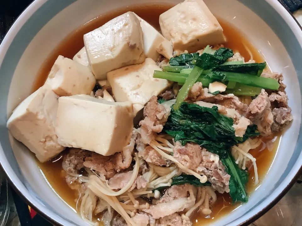 豚肉の肉豆腐😋|アライさんさん