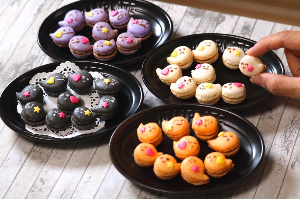 卵白1個分でハロウィン簡単お菓子 かわいいおばけミニマカロン パンダワンタン Snapdish スナップディッシュ Id Z8bsia