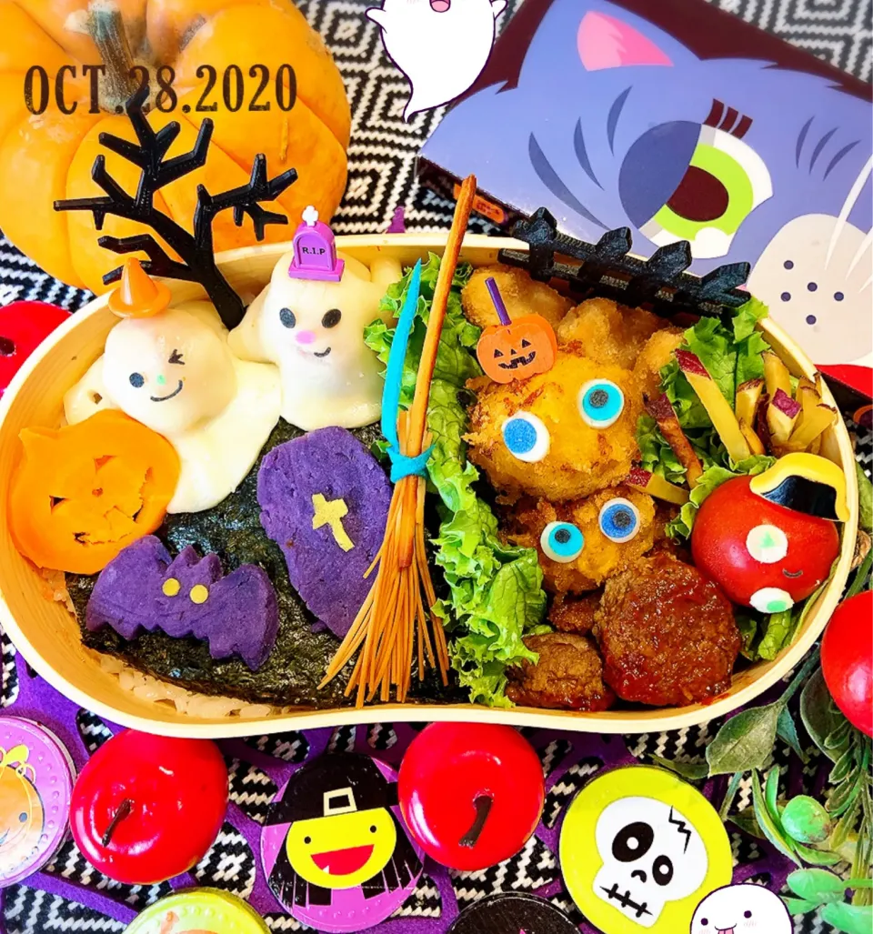 今日のハロウィン弁当🎃|ふわくまさん