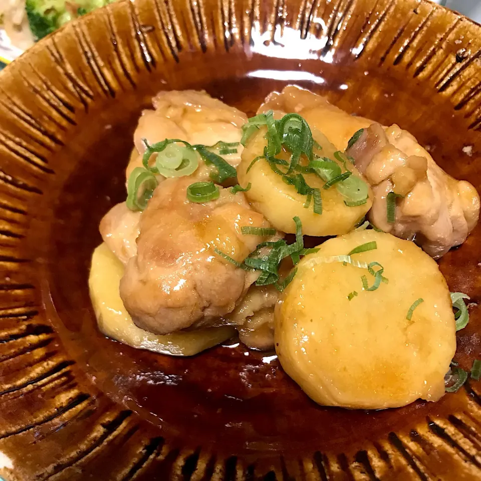 鶏と長芋のバター醤油炒め|あさかさん