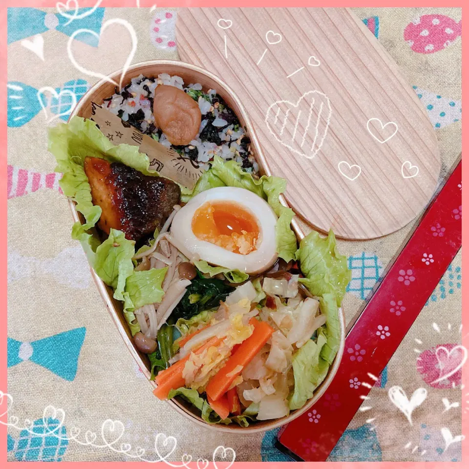 Snapdishの料理写真:１０／２９ ｔｈｒ 鮭の照り焼き弁当🍴|rinaronarさん