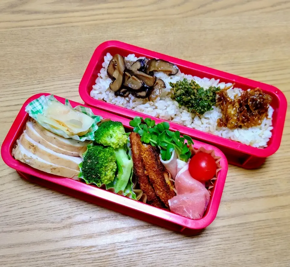 『保温でしっとりサラダチキン旦那さまお弁当』|seri-chanさん