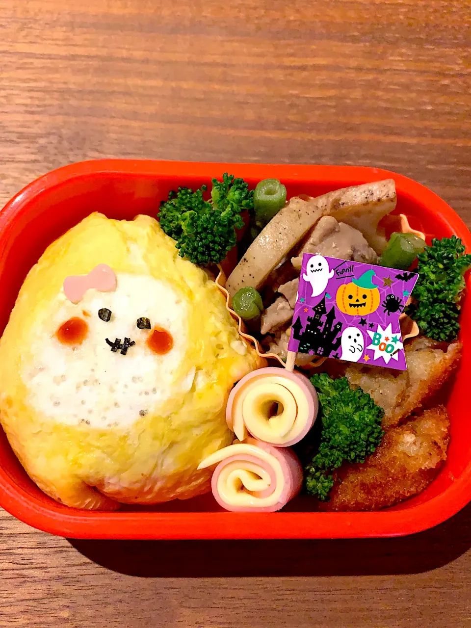 おばけオムライスお弁当🎃|emikokoさん