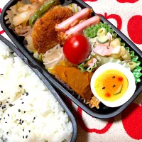 Snapdishの料理写真:旦那さんのお弁当😋🍴🍱♬*|苺milkさん