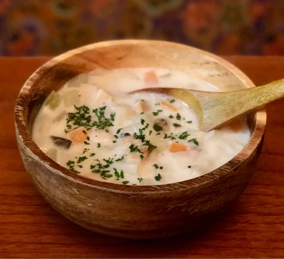 Snapdishの料理写真:クラムチャウダー　Clam chowder|マユマユさん