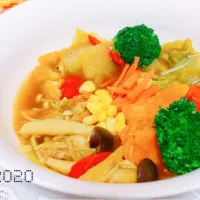 白だし、カレー粉で簡単カレー鍋|しおんさん