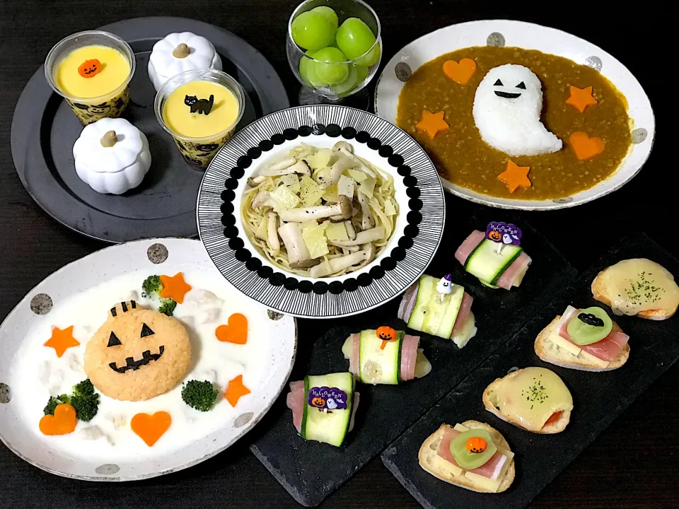 我が家のハロウィンごはん👻🎃🕸✝️🕷|てんのすけさん