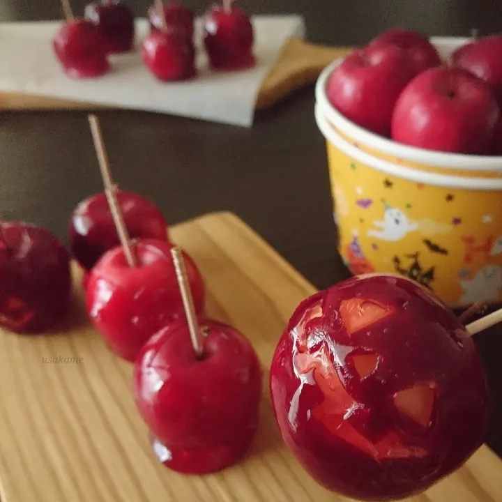 Snapdishの料理写真:りんご飴🍎|うさかめさん