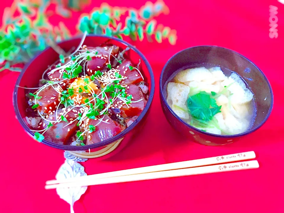 カツオの漬け丼|オーロラさん