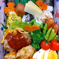 Snapdishの料理写真:#ハンバーグ弁当|クローバーさん