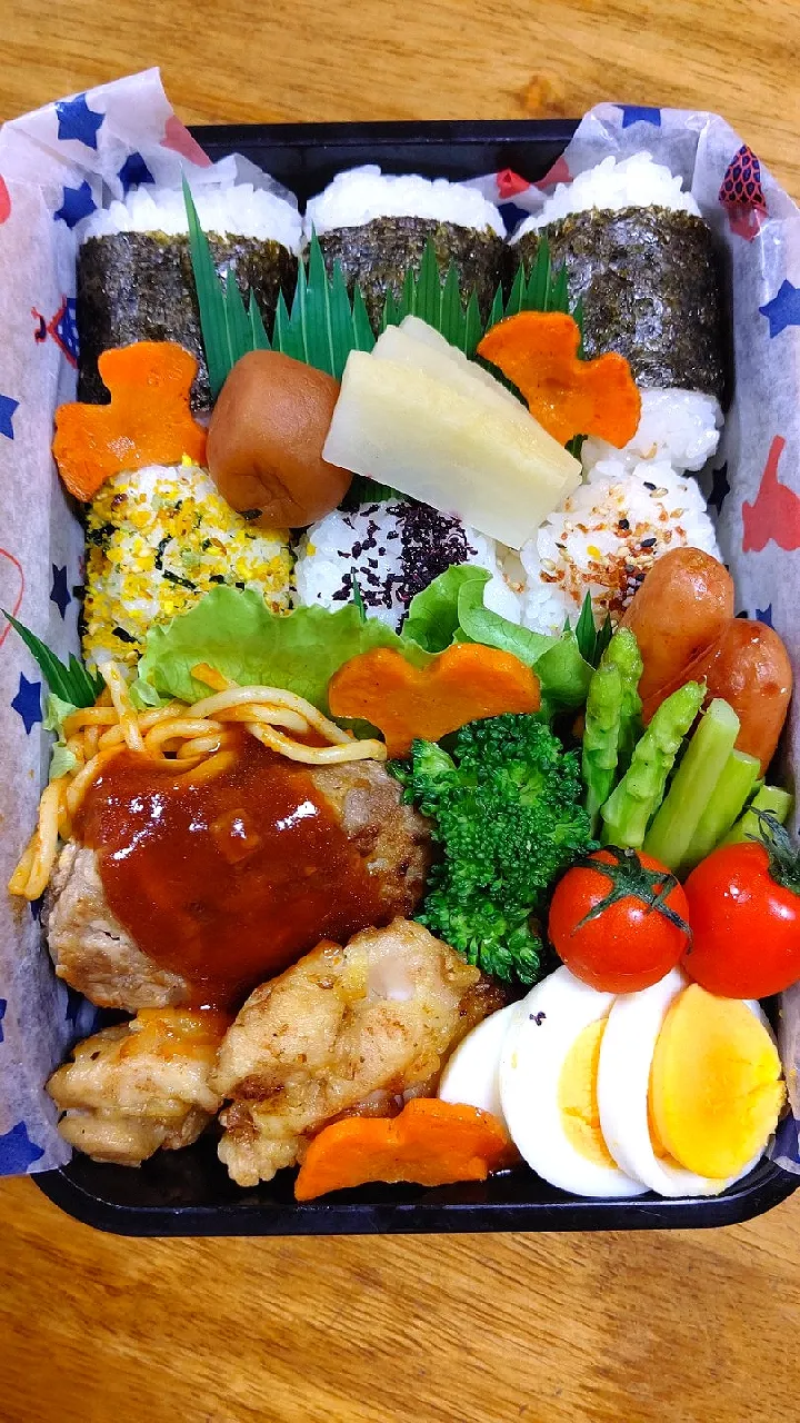 Snapdishの料理写真:#ハンバーグ弁当|クローバーさん