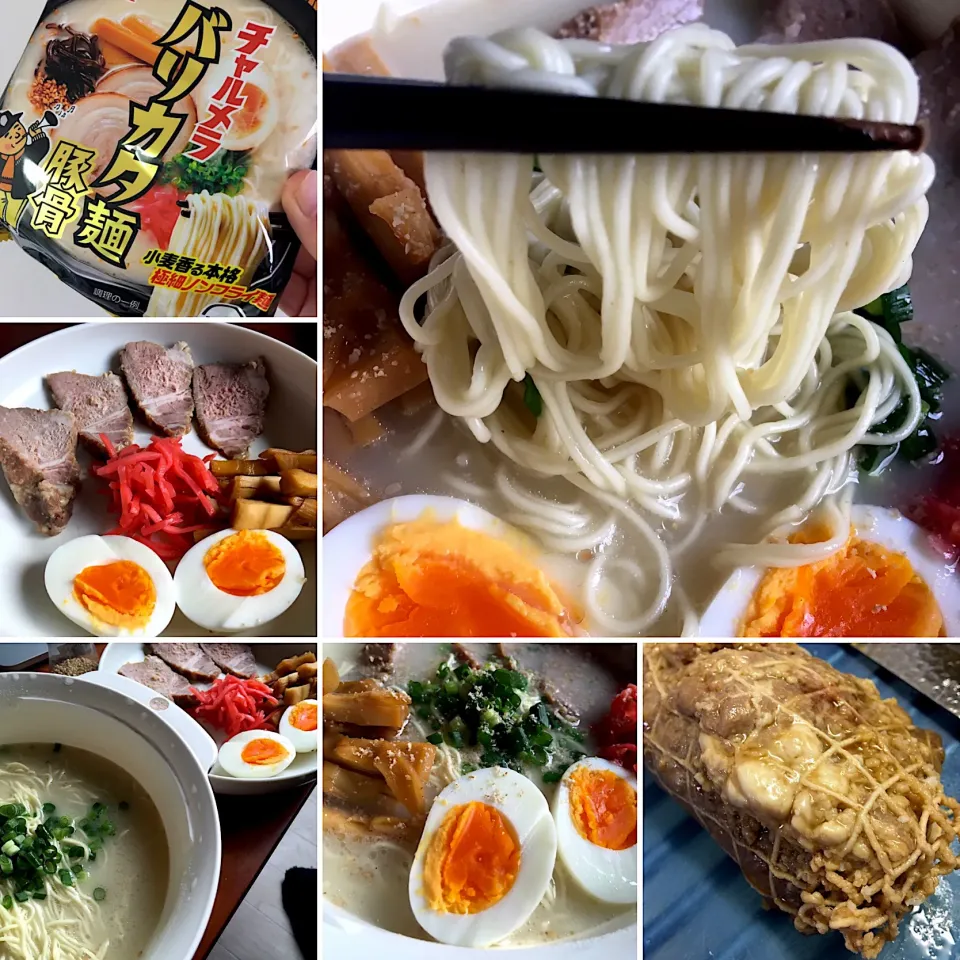 Snapdishの料理写真:明星チャルメラ　バリカタ麺豚骨|kozzyさん