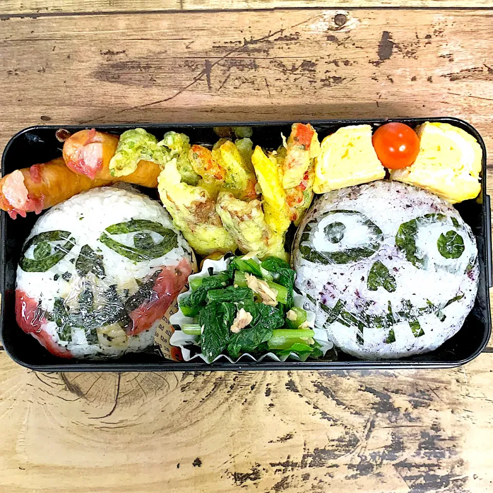 Snapdishの料理写真:息子顔弁当|miyukiさん