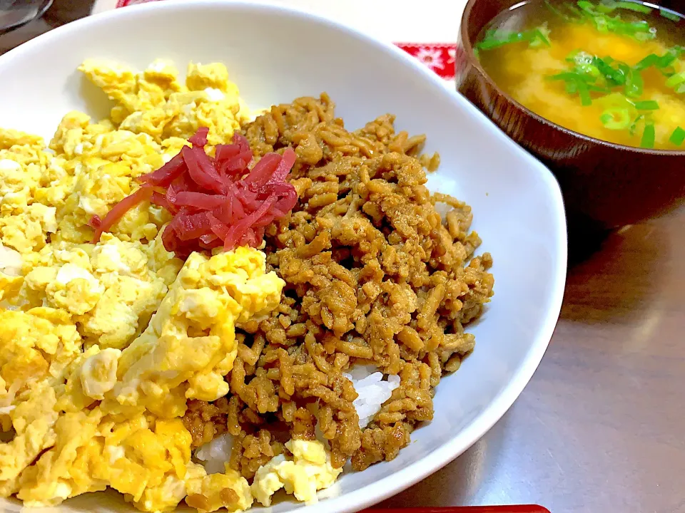 鶏そぼろご飯|ふくぷくさん