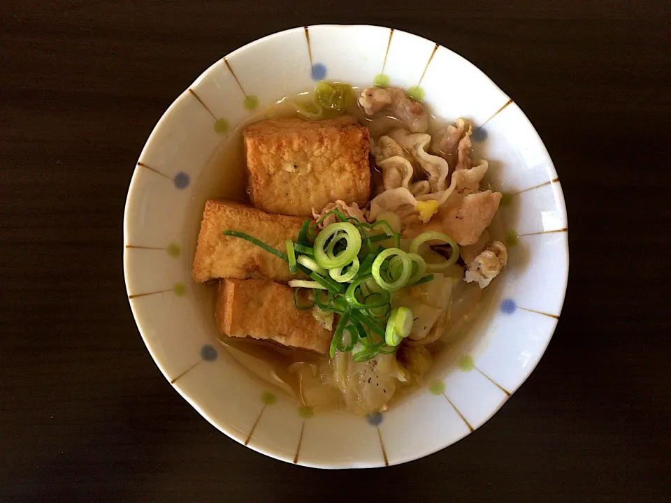 豚肉白菜厚揚げ煮(ハーフ)|ばーさんさん