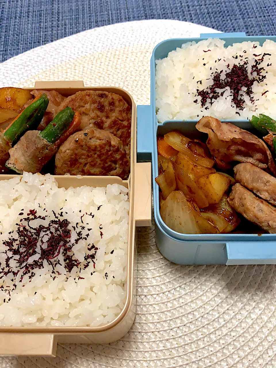 土曜も頑張れ　ミート系茶色弁当|Mzkさん