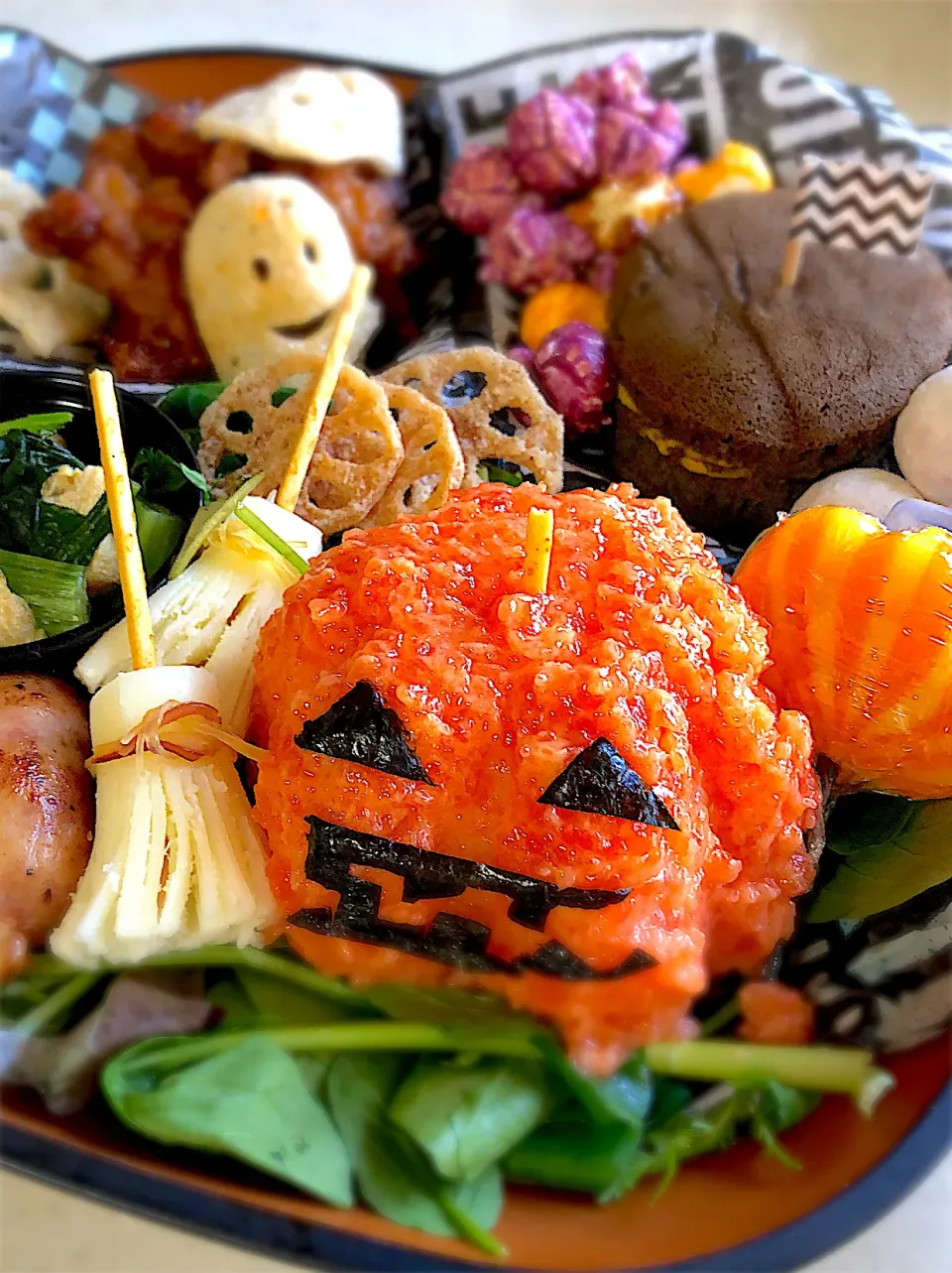 サーモンのたたきでハロウィン弁当🎃|みゆきさん