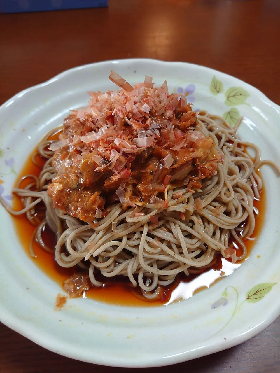 そば　鯖缶とかつお節|ぱやさん