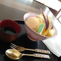 Snapdishの料理写真:クリームあんみつ♡|♡♡りこぷよ♡♡さん