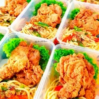 spagethi+ayam goreng crispy|Nurul Zatiさん