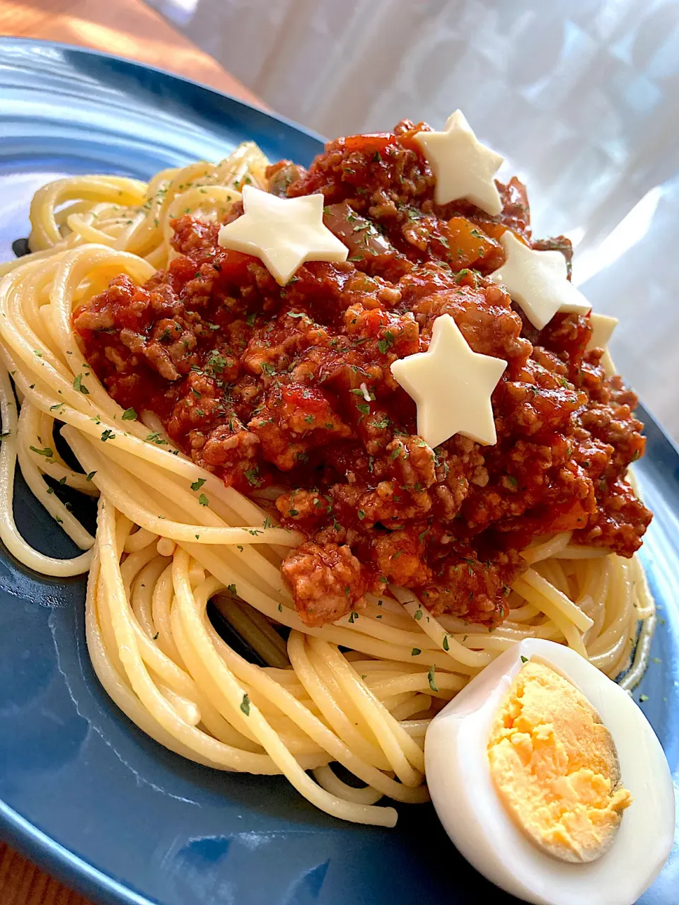 Snapdishの料理写真:ミートソーススパゲッティ🎃🍝💕✨|アイさん