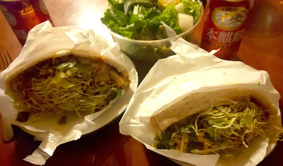 Midnight  meals🌝Hot spicy kebab･お野菜たっぷりｻﾗﾀﾞ|🌈Ami🍻さん