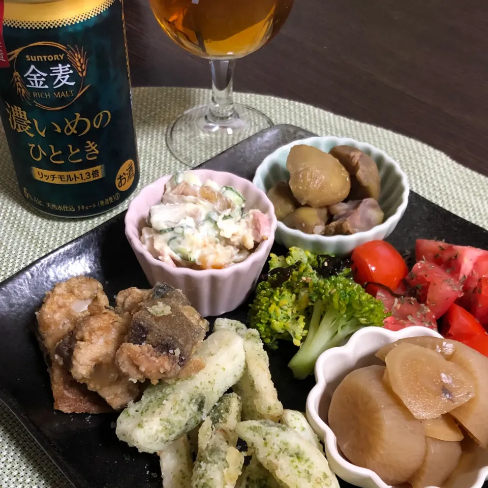 10/31晩ご飯：鯖のカレー竜田揚げ|ななみんさん