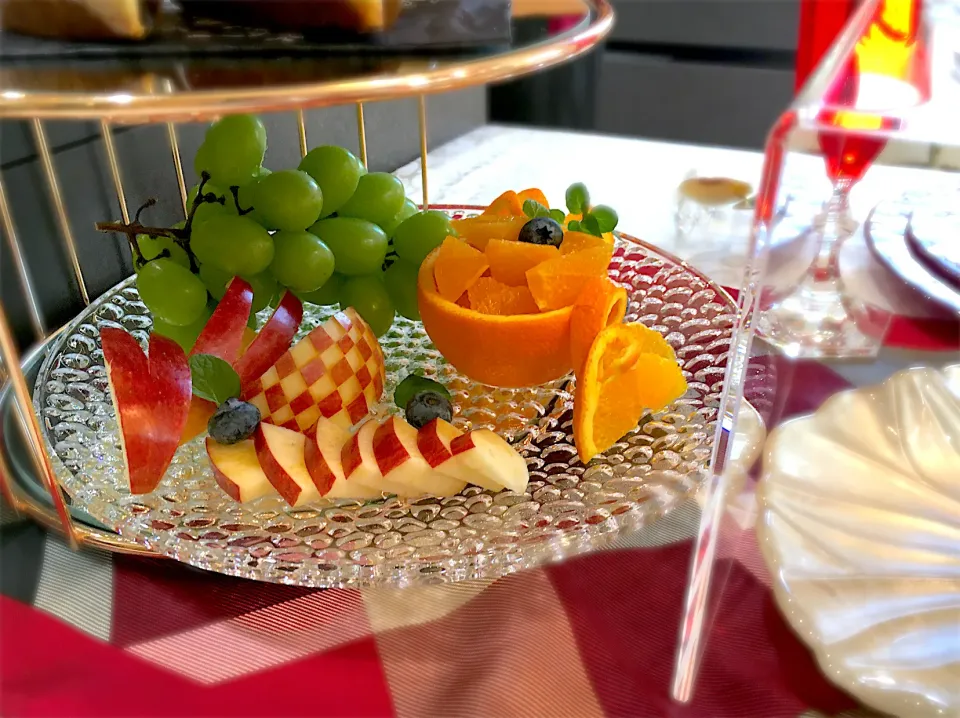 秋の果物　切るだけフルーツカッティング|マム🌹Japanese momさん