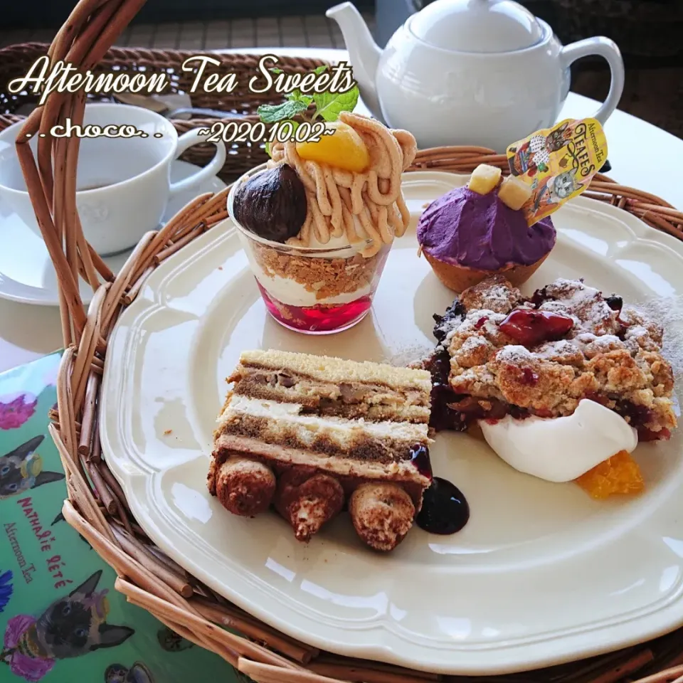 おひとり様のお茶会☕.*
AfternoonTea sweets♡|ちょこさん