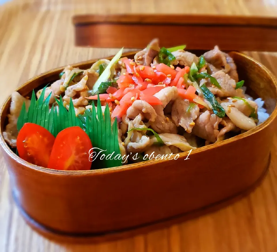 わが家の働く男弁当
豚すき焼き風弁当‥|kimikimi❤kitchenさん