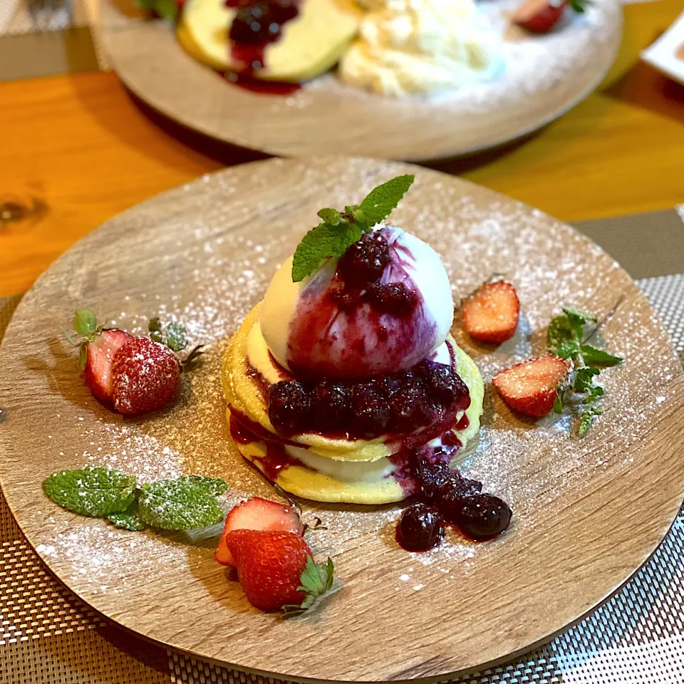 ブラータチーズのパンケーキ🥞|ちこさん