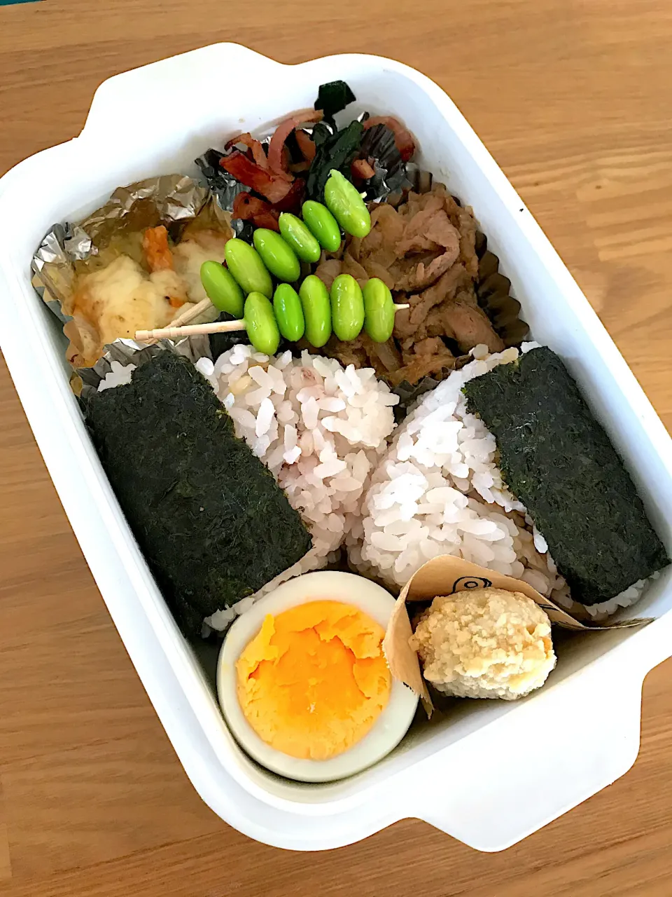 生姜焼き、かぼちゃグラタン弁当|ちっくんさん