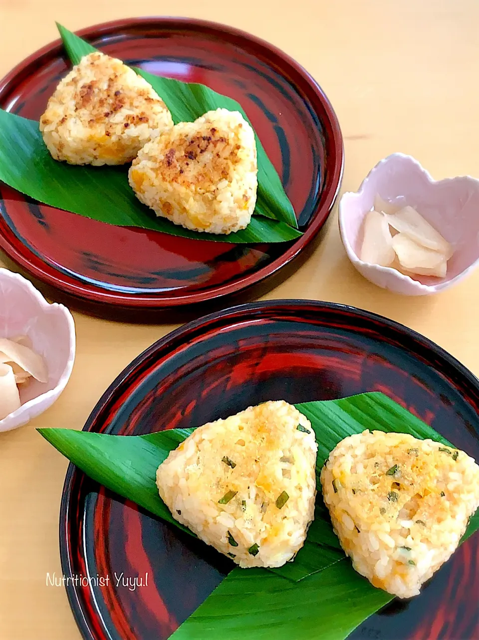 チーズ焼きおにぎり〜しそたらこ・味噌そぼろ|ゆーこどんさん