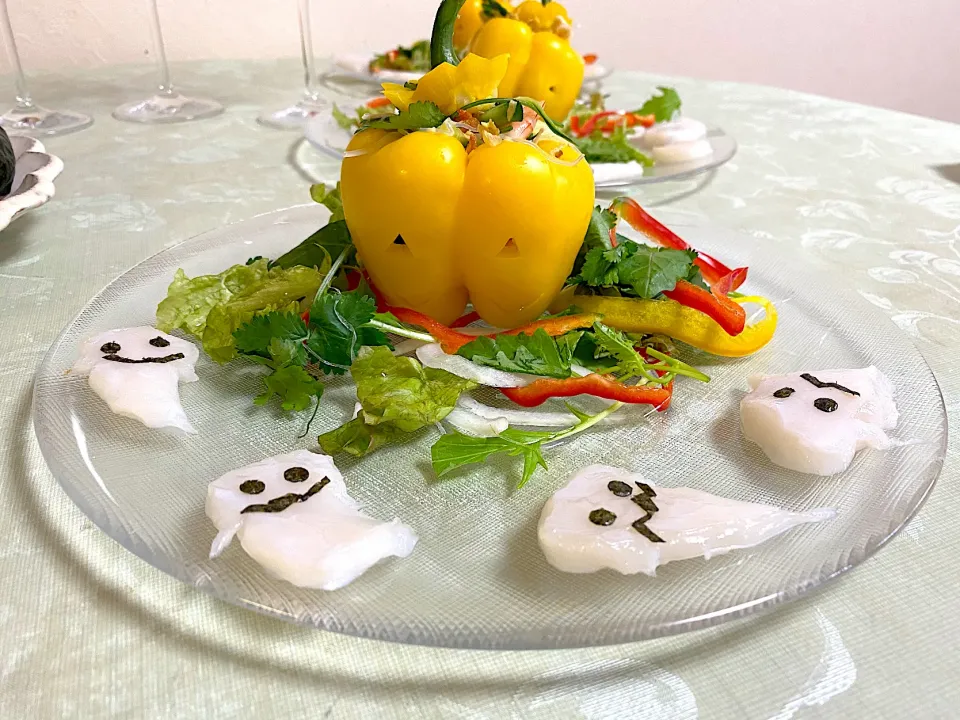 ハロウィン🎃🦇🕸パプリカサラダ🥗|ぽっちさん