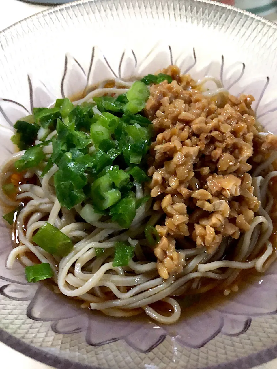 自家製手打ち蕎麦(牡丹新そば) 納豆蕎麦|Miekoさん