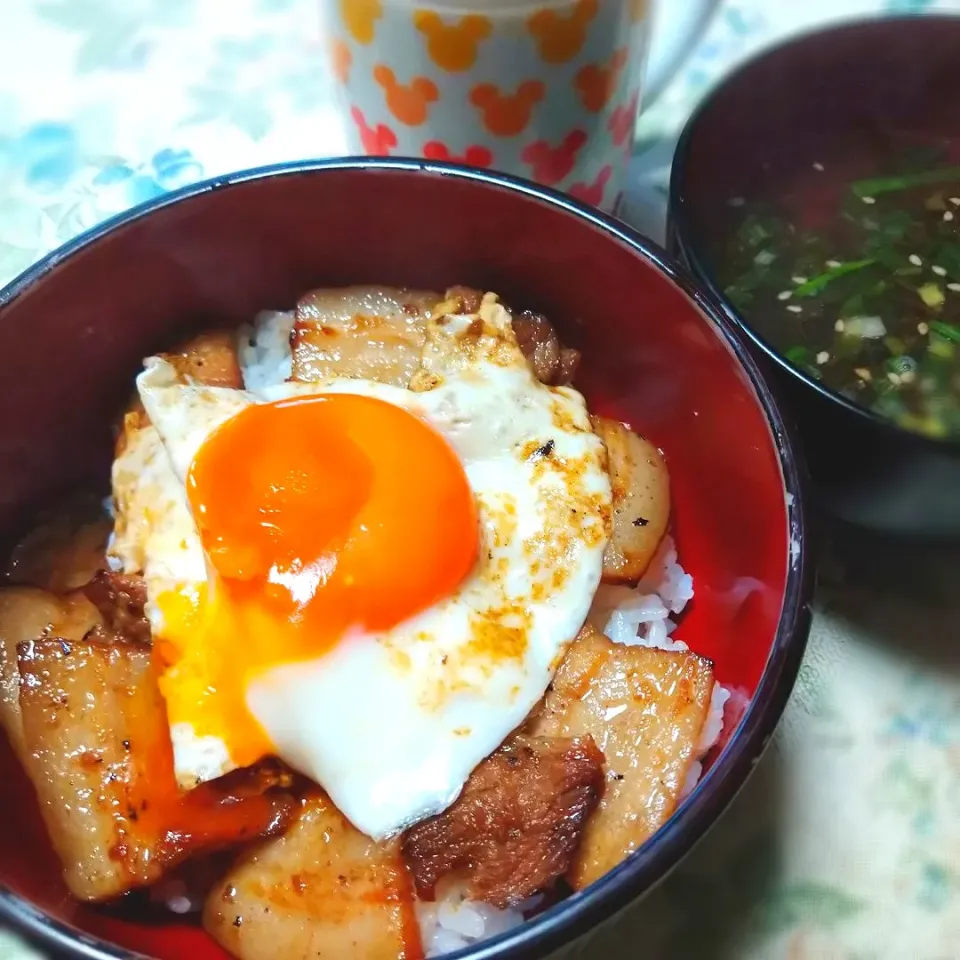 焼豚があったら🐷焼豚玉子飯|うたかた。さん