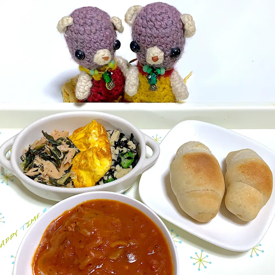 Snapdishの料理写真:お昼ごぱん（╹◡╹）|chagashiさん