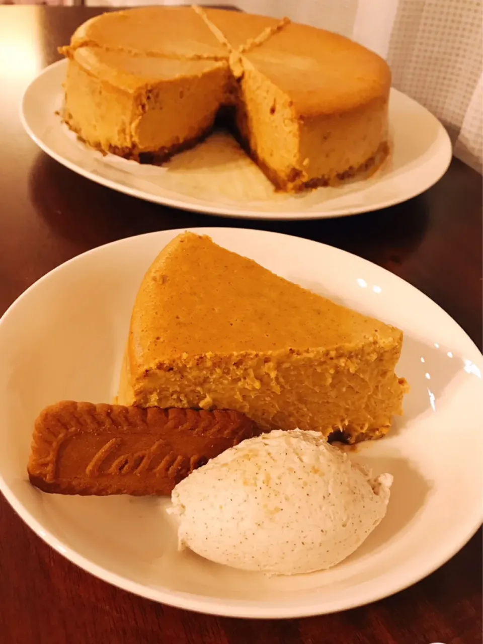 Snapdishの料理写真:Pumpkin Cheesecake パンプキンチーズケーキ✨✨|🌸Emery Mさん