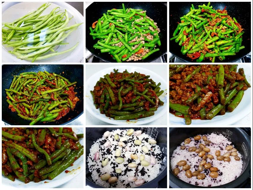 hot and spicy stir-fried string beans|steven z.y.さん