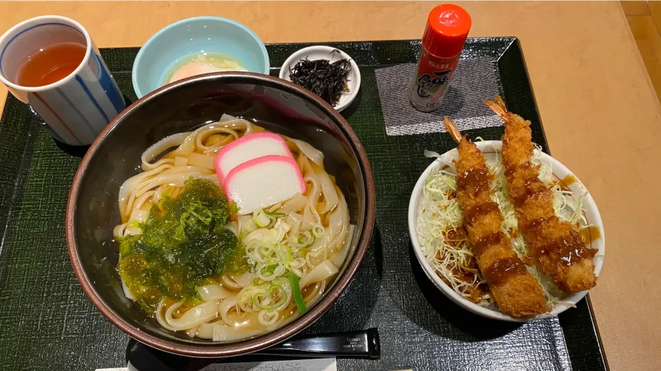 あおさきしめんとミニ味噌エビフライ丼|Morito Kamiyaさん